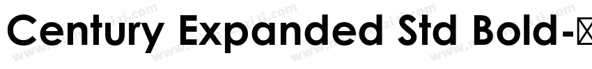 Century Expanded Std Bold字体转换